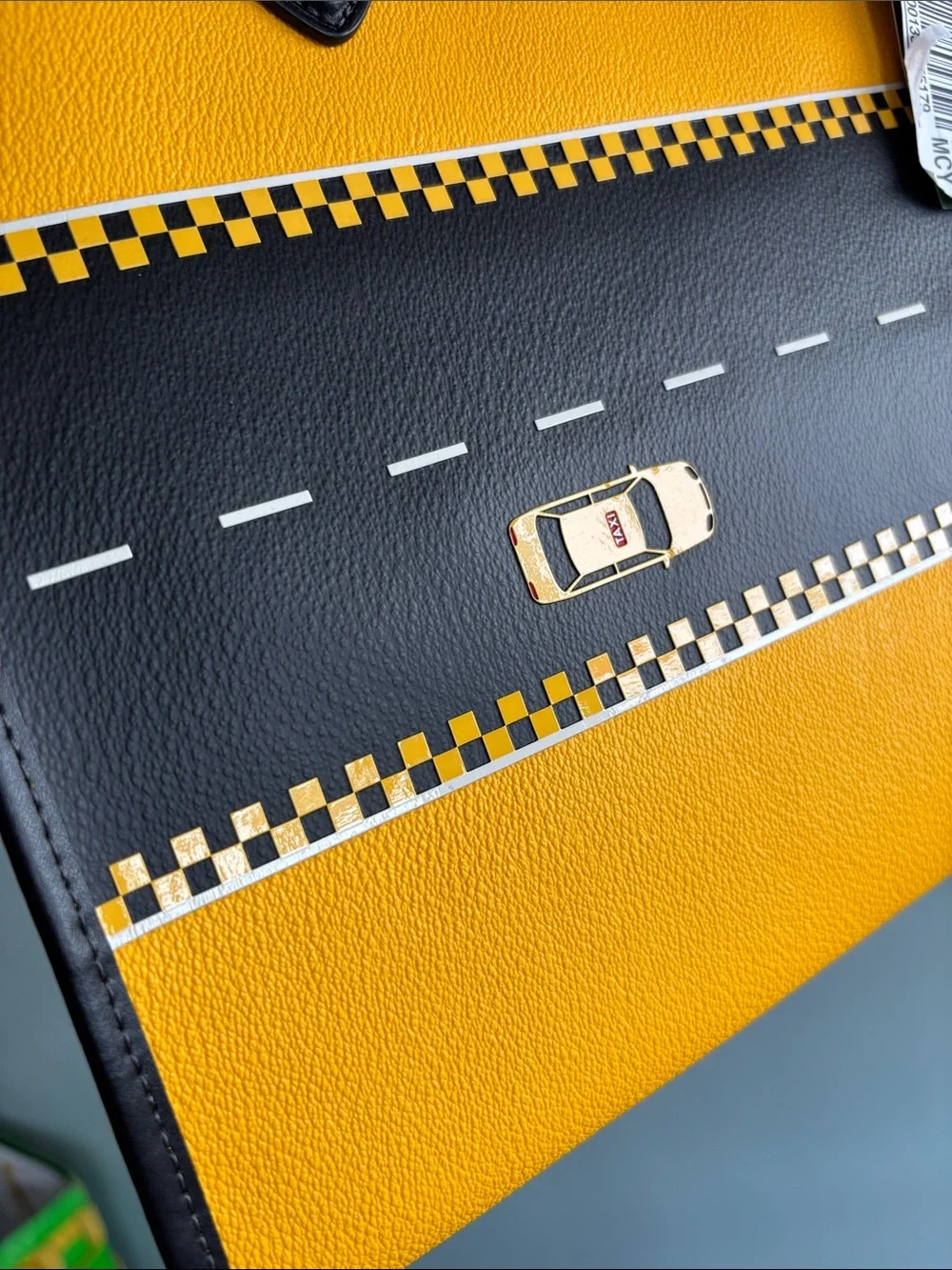 kate spade manhattan Yellow Black Taxi Graphic Tote